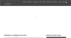 Desktop Screenshot of hotelsiglosexto.com